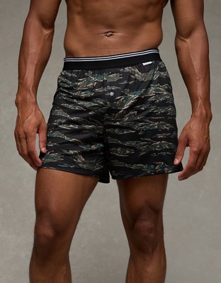 AEO Plaid Ultra Soft Pocket Boxer Short