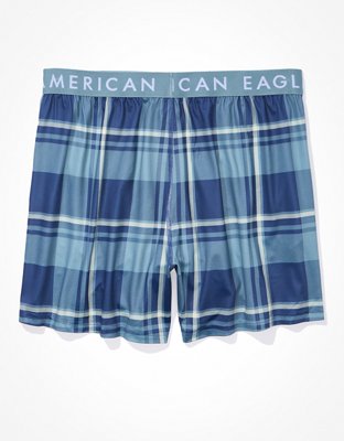 AEO Plaid Ultra Soft Pocket Boxer Short