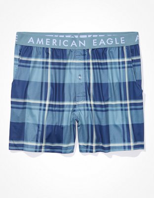 AEO Plaid Ultra Soft Pocket Boxer Short