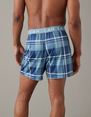 AEO Plaid Ultra Soft Pocket Boxer Short