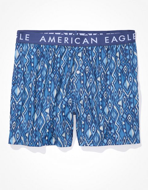 Мужские брюки American Eagle AEO Geo Print Ultra Soft Pocket Boxer Short