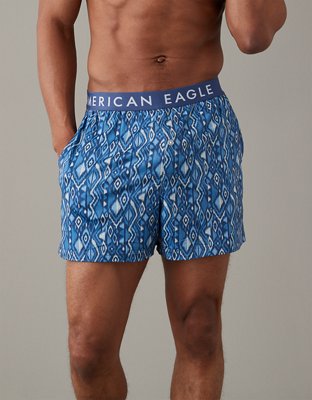 MENS AMERICAN EAGLE ULTRA SOFT MERMAID BLUE BOXER SHORTS SIZE S (29/31)