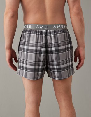 AEO Plaid Ultra Soft Pocket Boxer Short