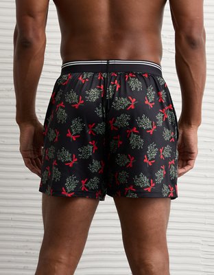 AEO Men's Ultra Soft Mistletoe Pocket Boxer Short
