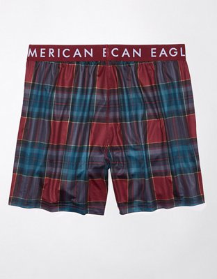 AEO Plaid Ultra Soft Pocket Boxer Short