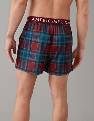 AEO Men's Plaid Ultra Soft Pocket Boxer Short | American Eagle