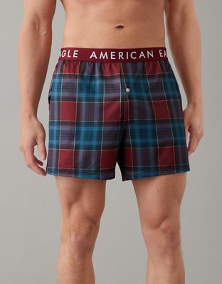 AEO Plaid Ultra Soft Pocket Boxer Short
