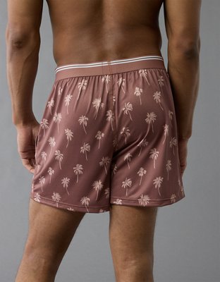 AEO Men's Palm Trees Ultra Soft Pocket Boxer Short