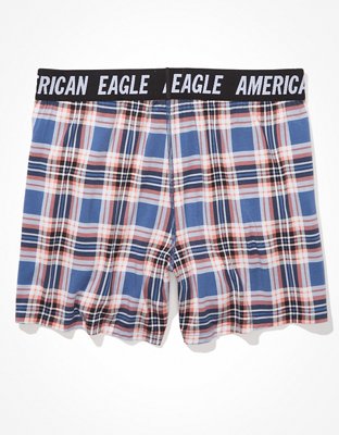 Мужские брюки American Eagle AEO Plaid Ultra Soft Lounge Boxer Short — фото 4