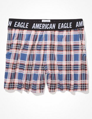 Мужские брюки American Eagle AEO Plaid Ultra Soft Lounge Boxer Short — фото 3