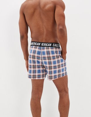 Мужские брюки American Eagle AEO Plaid Ultra Soft Lounge Boxer Short — фото 2
