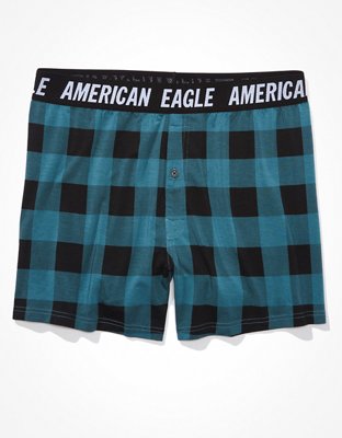 AEO Plaid Ultra Soft Boxer Short
