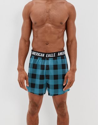 AEO Plaid Ultra Soft Boxer Short