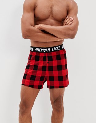 AEO Plaid Ultra Soft Boxer Short