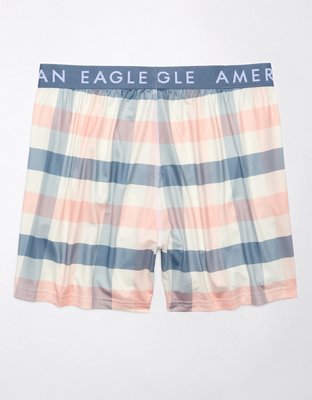 AEO Short Bóxer Ultra Suave de Diseño Escocés con Bolsillo para Hombre