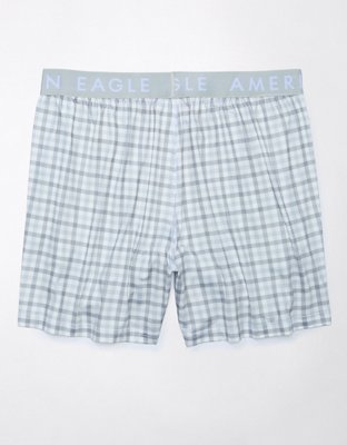 AEO Plaid Ultra Soft Pocket Boxer Short