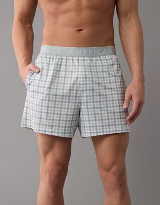 AEO Plaid Ultra Soft Pocket Boxer Short