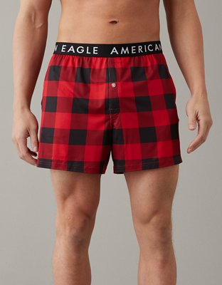 AEO Plaid Ultra Soft Pocket Boxer Short