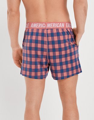 AEO Plaid Ultra Soft Lounge Boxer Short