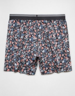 Caleçon boxeur à poche ultradoux motif floral pour hommes AEO