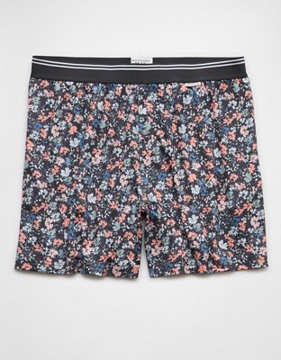 Caleçon boxeur à poche ultradoux motif floral pour hommes AEO