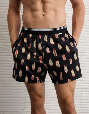 AE Men's Hot Dogs Ultra Soft Pocket Boxer Short