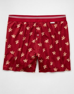 AEO Men's Ultra Soft Gingerbread Pocket Boxer Short
