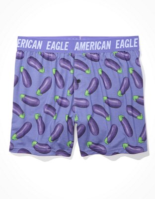 Мужские брюки American Eagle AEO Eggplants Ultra Soft Boxer Short — фото 3