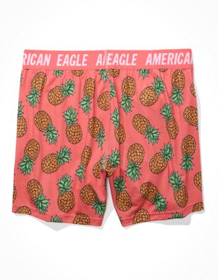 Мужские брюки American Eagle AEO Pineapples Ultra Soft Boxer Short — фото 4