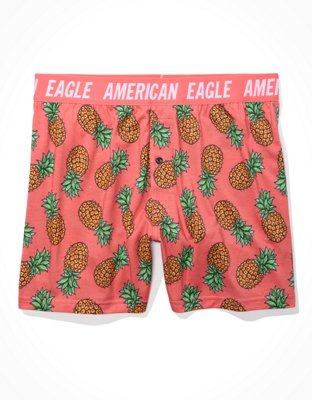 Мужские брюки American Eagle AEO Pineapples Ultra Soft Boxer Short — фото 3