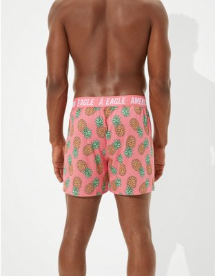 Мужские брюки American Eagle AEO Pineapples Ultra Soft Boxer Short — фото 2