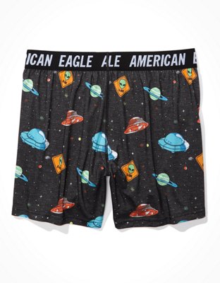 Мужские брюки American Eagle AEO Space Traffic Ultra Soft Boxer Short — фото 4