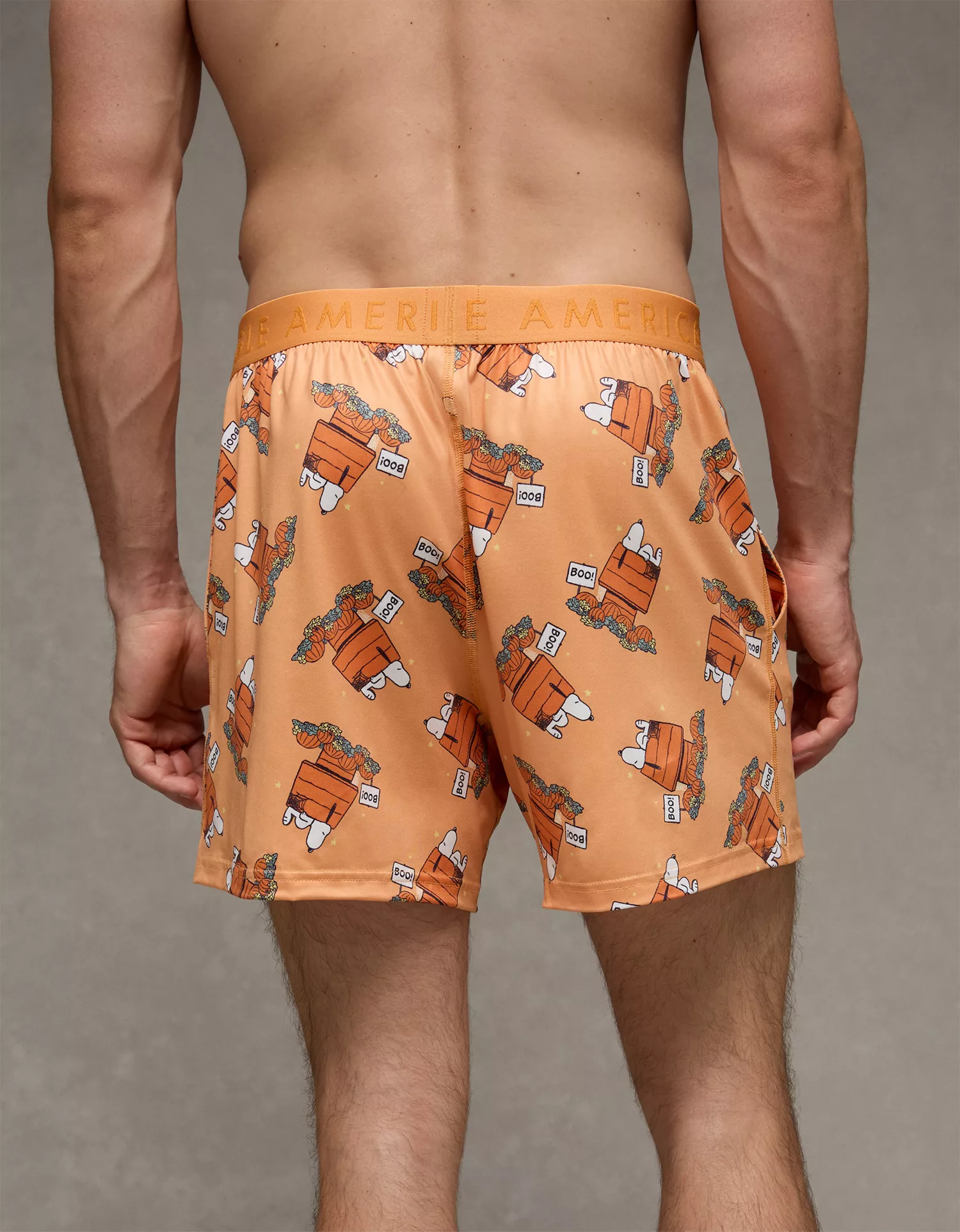 AEO Men's Halloween Snoopy Ultra Soft Pocket Boxer Short - thumbnail 8