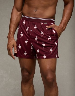 AEO Men's Flamingos Ultra Soft Pocket Boxer Short