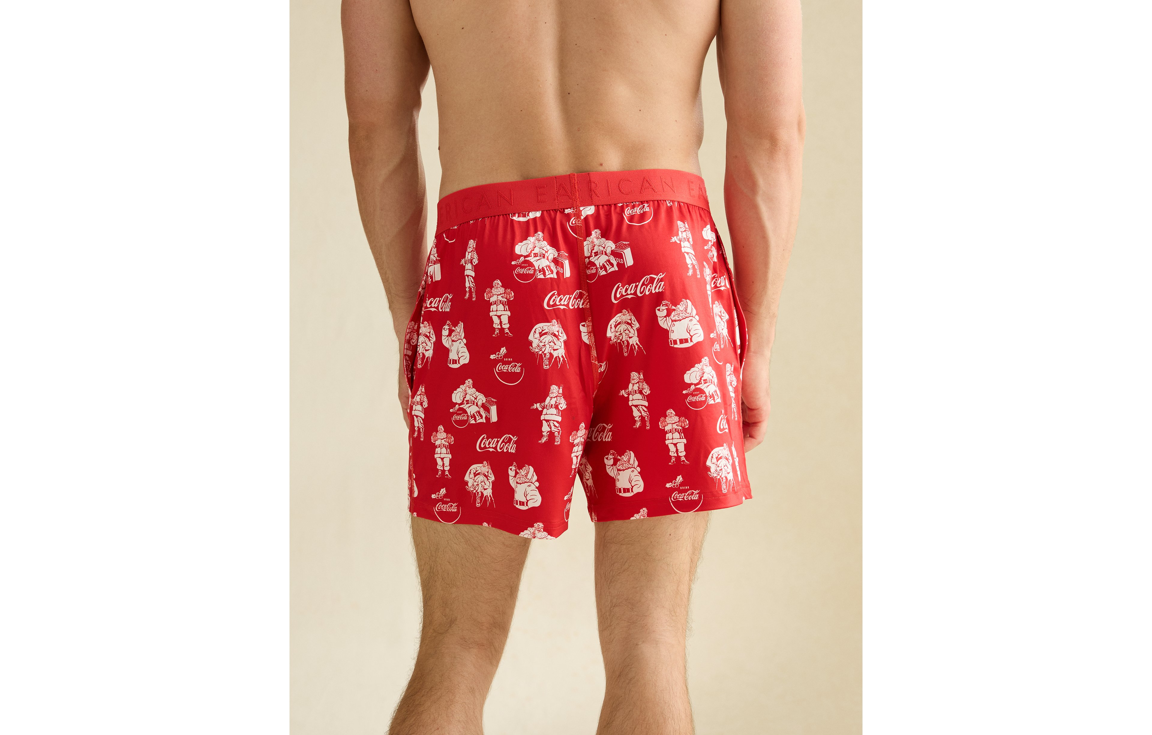 AEO Men's Coca Cola Ultra Soft Pocket Boxer Short
