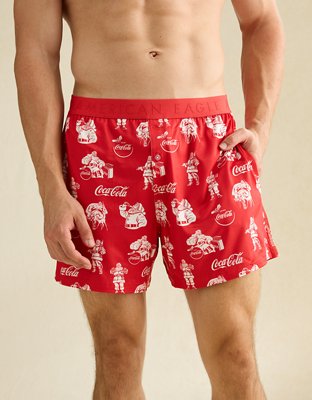 AEO Men's Coca Cola Ultra Soft Pocket Boxer Short
