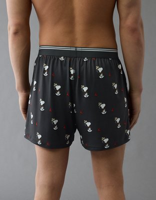 AEO Men's Snoopy Camp Ultra Soft Pocket Boxer Short