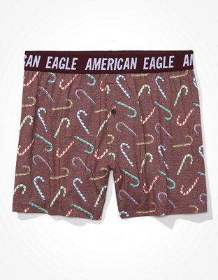 Мужские брюки American Eagle AEO Candy Cane Ultra Soft Boxer Short — фото 3