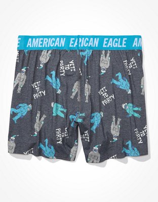 Мужские брюки American Eagle AEO Yeti Party Ultra Soft Boxer Short — фото 4