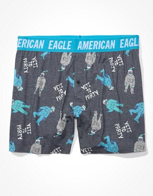 Мужские брюки American Eagle AEO Yeti Party Ultra Soft Boxer Short — фото 3