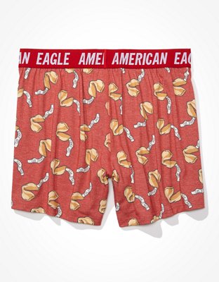 Мужские брюки American Eagle AEO Fortune Cookies Ultra Soft Boxer Short — фото 4