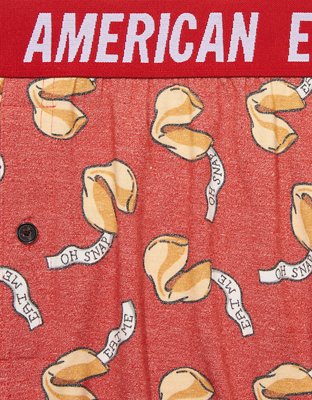 Мужские брюки American Eagle AEO Fortune Cookies Ultra Soft Boxer Short — фото 5
