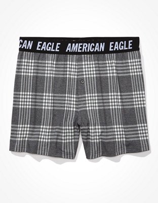 Мужские брюки American Eagle AEO Plaid Ultra Soft Boxer Short — фото 3