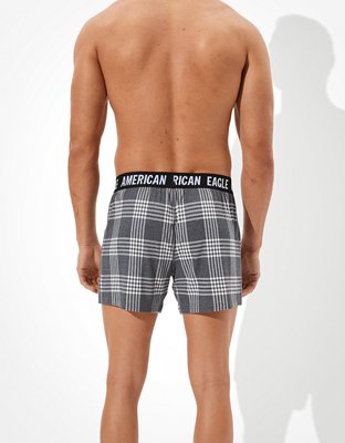 Мужские брюки American Eagle AEO Plaid Ultra Soft Boxer Short — фото 2