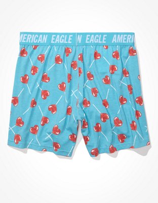 Мужские брюки American Eagle AEO Heart Pops Ultra Soft Boxer Short — фото 4