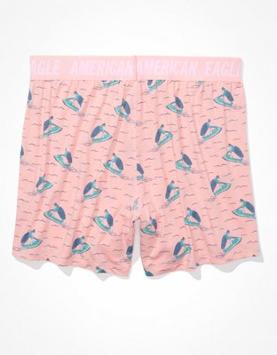 Мужские брюки American Eagle AEO Ski Turtles Ultra Soft Boxer Short — фото 4