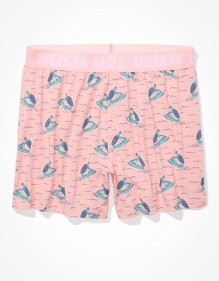Мужские брюки American Eagle AEO Ski Turtles Ultra Soft Boxer Short — фото 3
