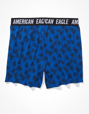 Мужские брюки American Eagle AEO Blue Palms Ultra Soft Boxer Short — фото 4