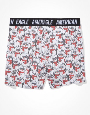 Мужские брюки American Eagle AEO Snowmen Ultra Soft Boxer Short — фото 4