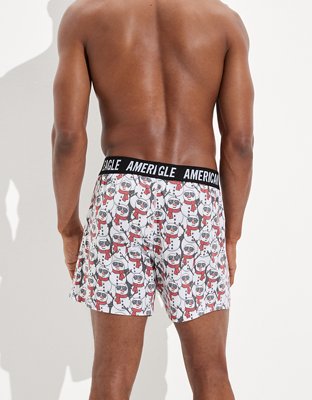 Мужские брюки American Eagle AEO Snowmen Ultra Soft Boxer Short — фото 2